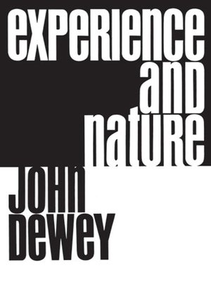 cover image of Experience and Nature